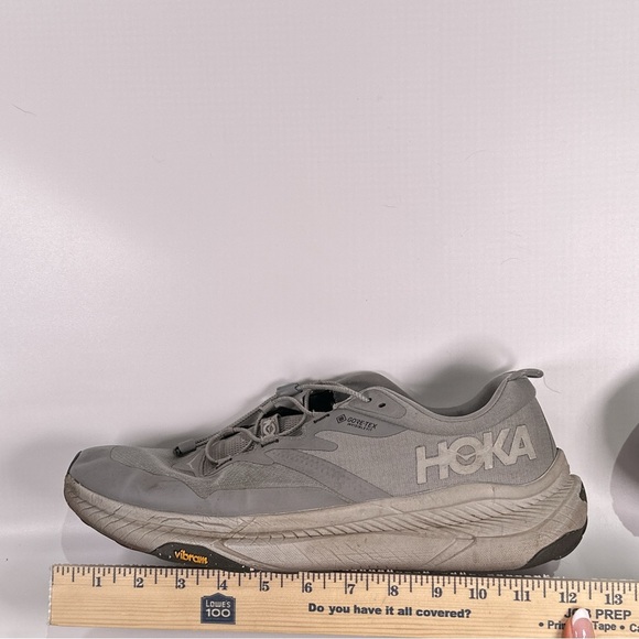 Hoka Men’s Transport GTX Gore Tex Sneakers Gray Vibram Size 13 D main image 4